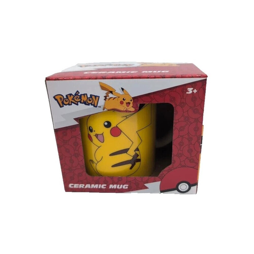 Pokémon Ceramic Coffee Mug Yellow Pikachu Cup NEW Nintendo Kawaii Anime Gift